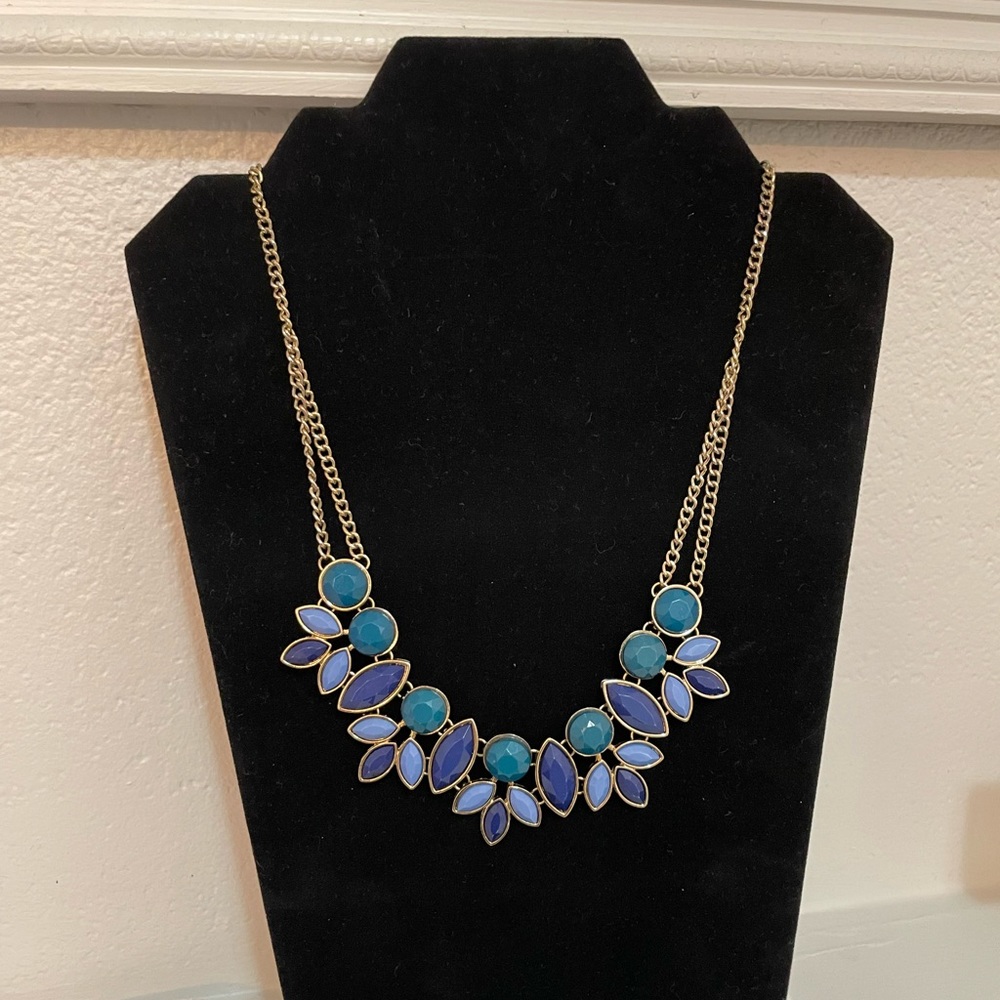Leaf Statement Necklace - image 1